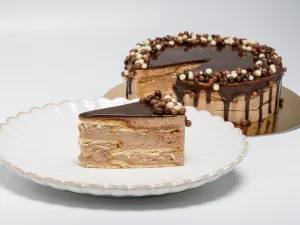 Tarta de chocolate con galleta