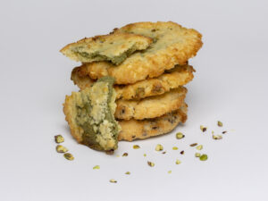 Cookie rellena de pistacho casera